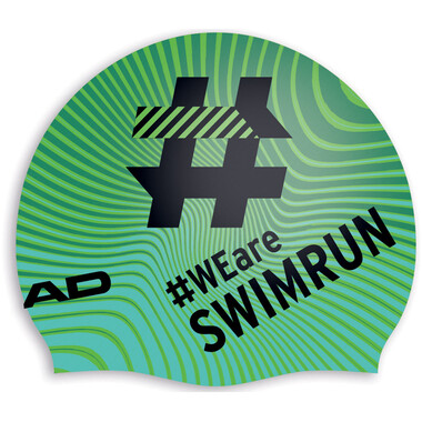 Gorro de natación HEAD HASHTAG SWIMRUN Verde/Negro 0